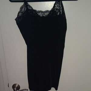 H&M Black Lace Detail Top